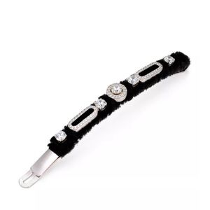 NADRI Wrapped Pave Bobby Hair Pin🌟🤍🌟Exquisite! Velvet and rhinestone accents